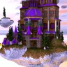 Purple Palace Skyblock Spawn // **PURPLE EXPLOSION** // Colourful !!