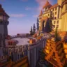 High Castle // Beautiful Skyblock Spawn Medieval Build // 1.8+